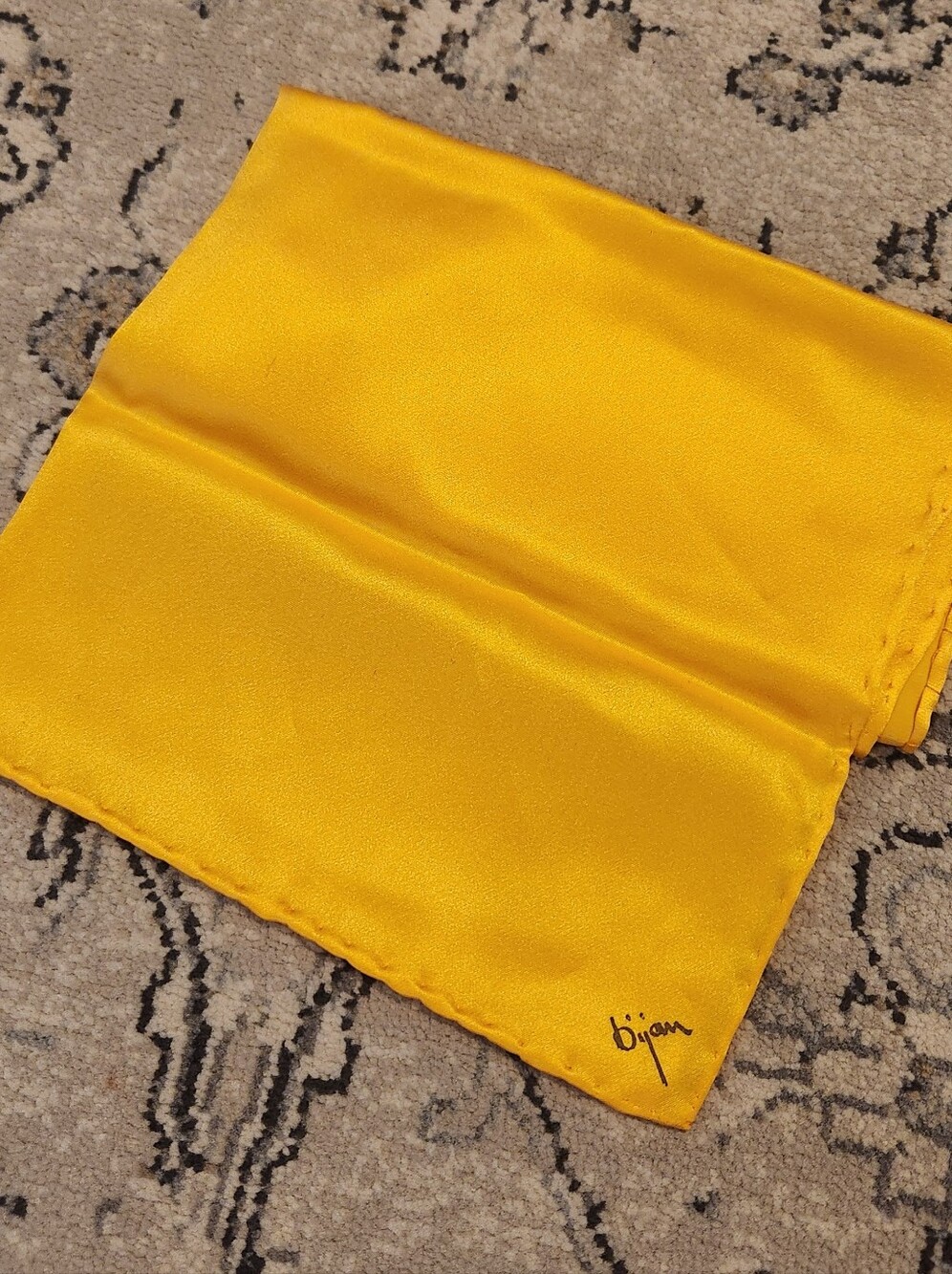 House of Bijon Gold Silk Handkerchief